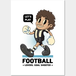 Cute Football Boy Posters and Art